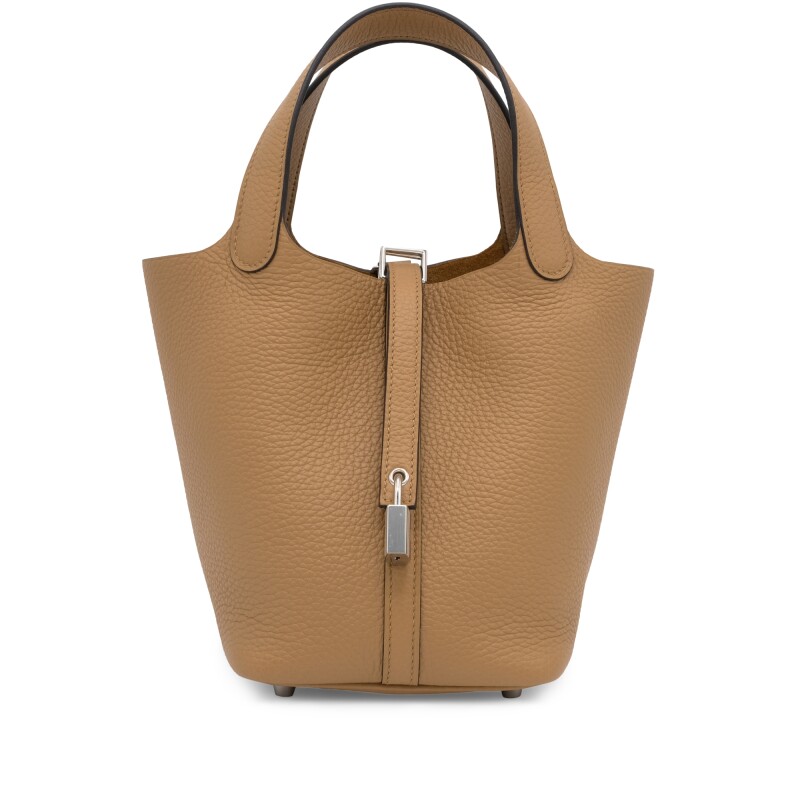 Hermès Chai Clemence Picotin Lock 18 Palladium Hardware - Image 1